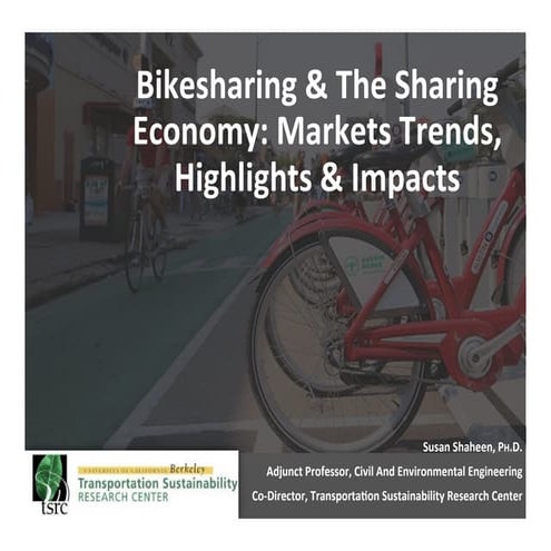 Bikesharing & The Sharing Economy: Market Trends, Highlights & Impacts