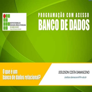 O que é um Banco de Dados Relacional?
