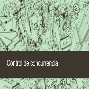 BD. control de concurrencia