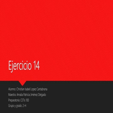 Ejercicio 14