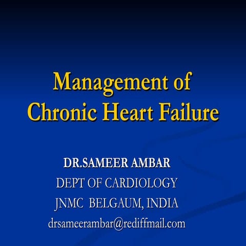 Bd1e Management Of Heart Failure