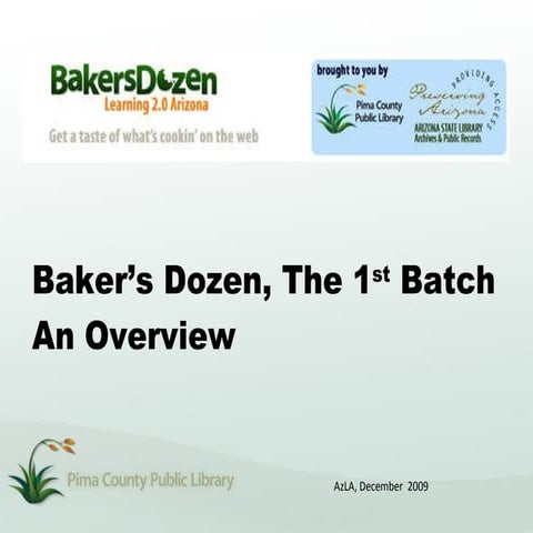 Baker's Dozen 1 Overview for AzLA 2009