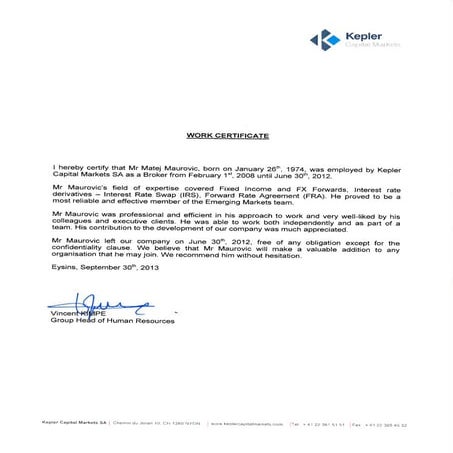 MAUROVIC_KEPLER_Work_Certificate
