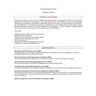 CURRICULUM VITAE