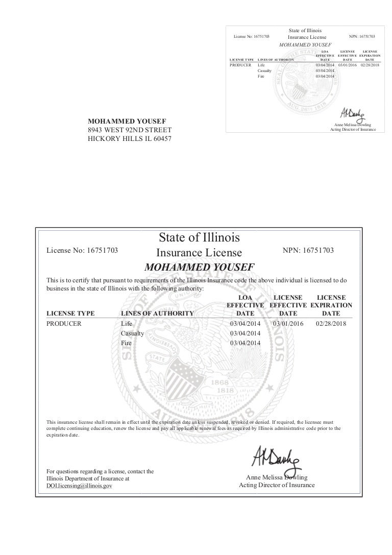 IL Producer Licenses