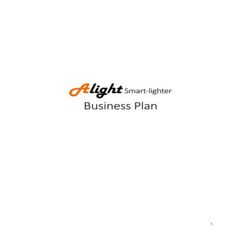 Alight Business Plan