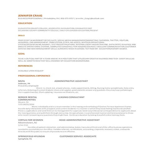 JenniferCraigsResume (1)