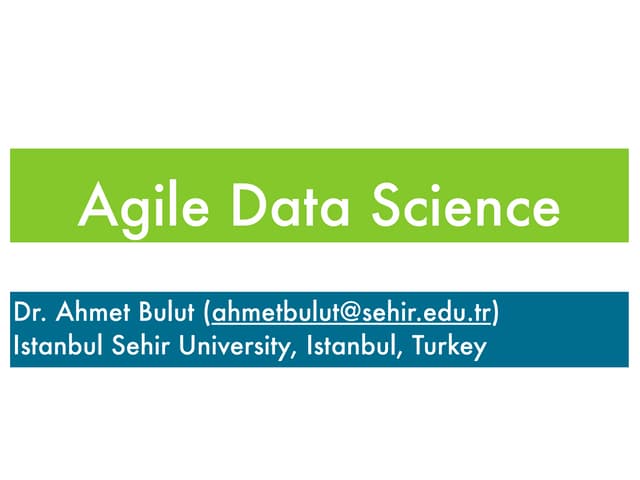 Agile Data Science