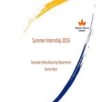 Internship Presentation_Hamza-Nasir-Mechatronics-CEME_NUST