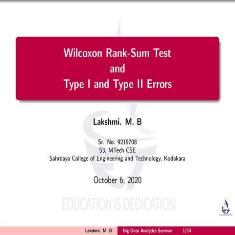 Wilcoxon Rank-Sum Test