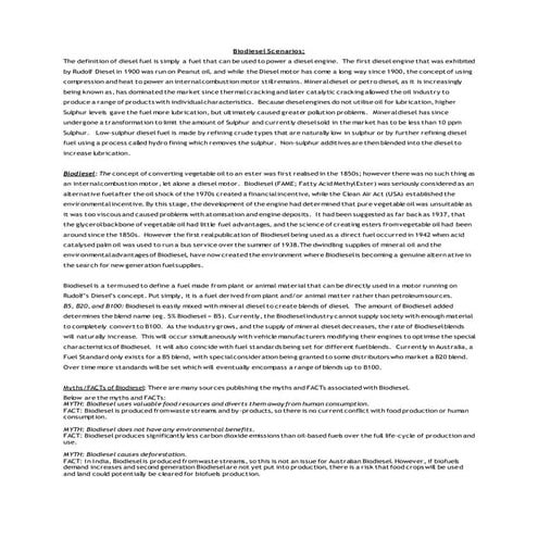 Energy cane for Biofuel (Biodiesel) production