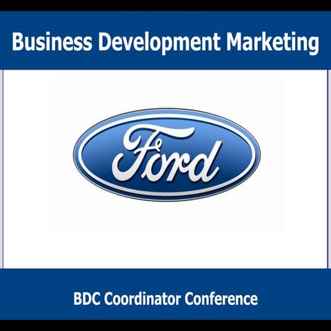Automotive BDC Coordinator Conference