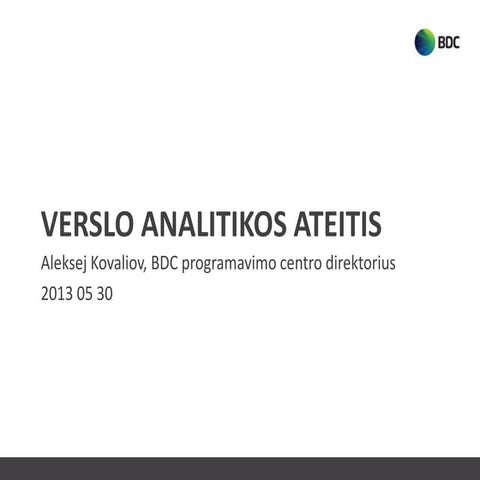 Bdc future of business analytics final