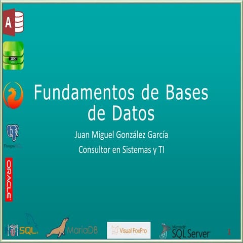 Conceptos Generales de Bases de Datos