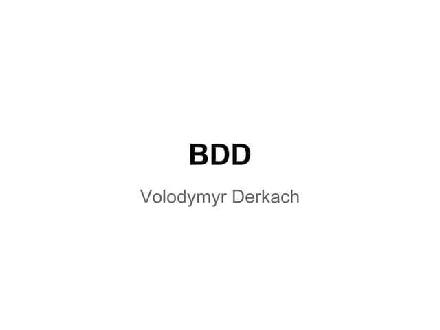 Bdd