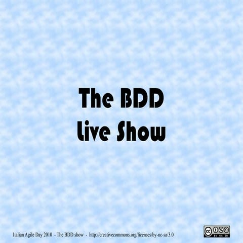 The BDD live show (ITA)