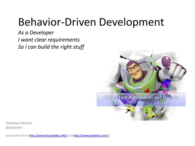 BDD Short Introduction