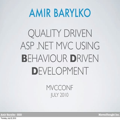 mvcconf-bdd-quality-driven