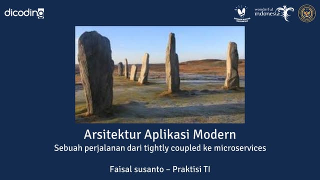 Arsitektur Aplikasi Modern - Faisal Henry Susanto