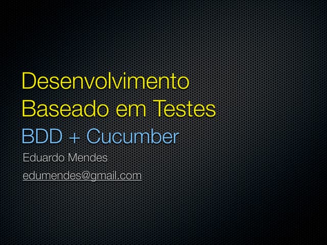 BDD com Cucumber