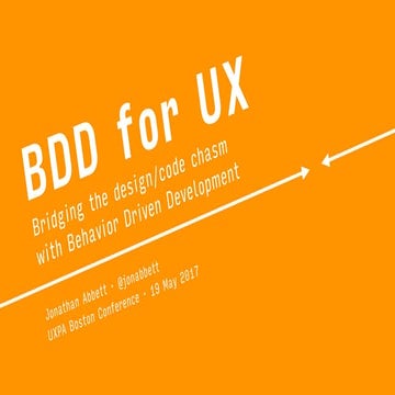 Behavior-Driven Development for UX Teams