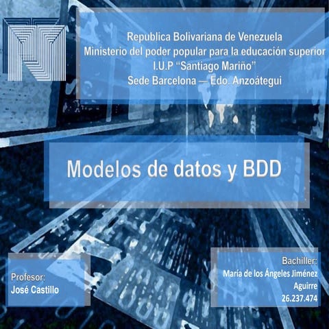 Modelos de datos y BDD 