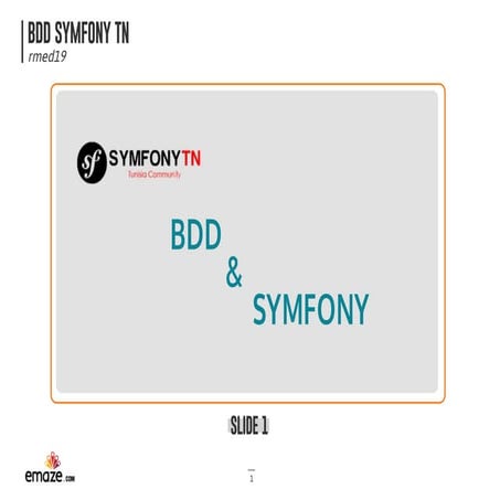 BDD avec Behat, PhpSpec et Symfony2