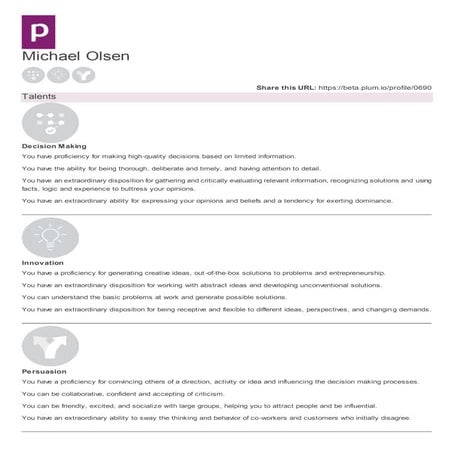 Personality compass | PPTX