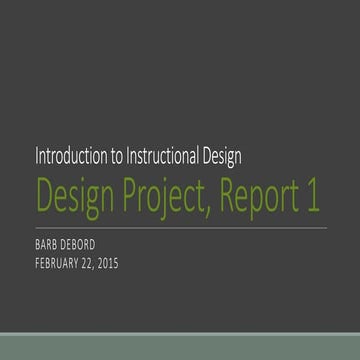 Bdebord design project, report 1gradepost