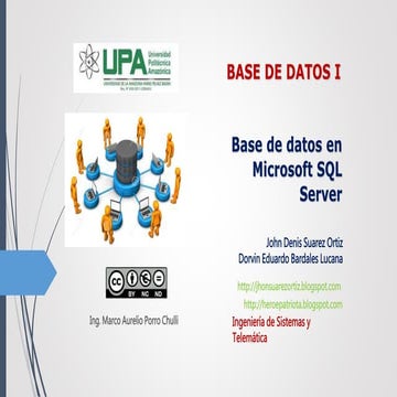 Base de Datos en Microsoft SQL Server
