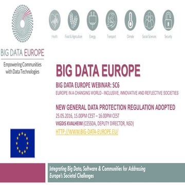 BDE Webinar: SC6 - EUROPE IN A CHANGING WORLD -INCLUSIVE, INNOVATIVE AND REFL...
