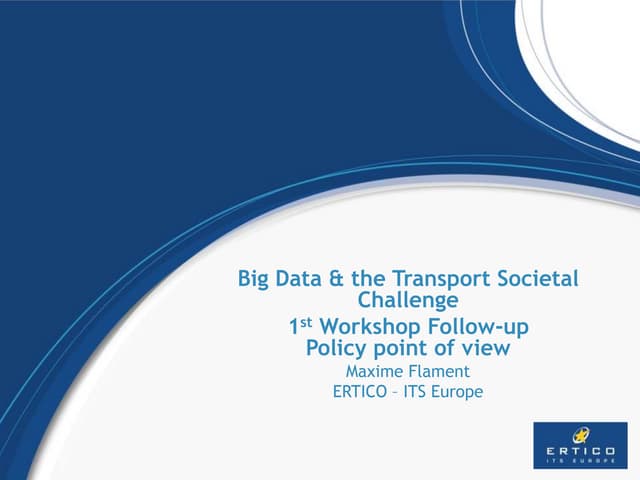 SC4 BigDataEurope -  Policy -  Maxime Flament