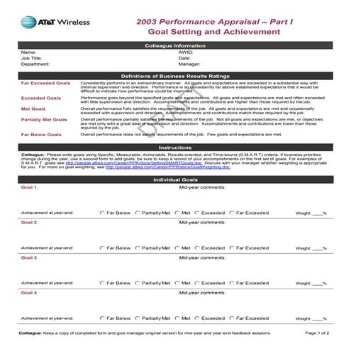 Goal Setting and Achievement