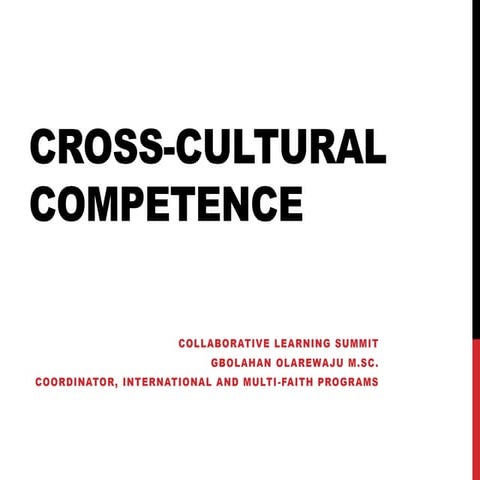Cross-Cultural Competence - CLS