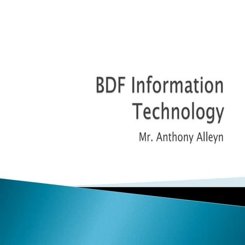 Bdf information technology   intro class