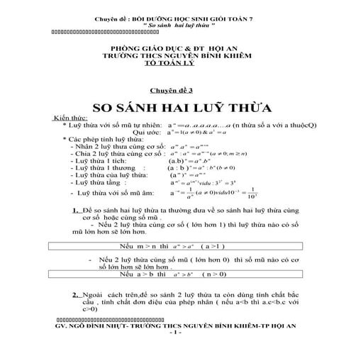 chuyen de so sanh hai luy thua