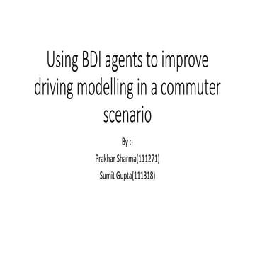 BDI model for transport system