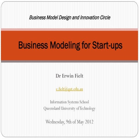 Fielt - Business Modeling for Start-ups