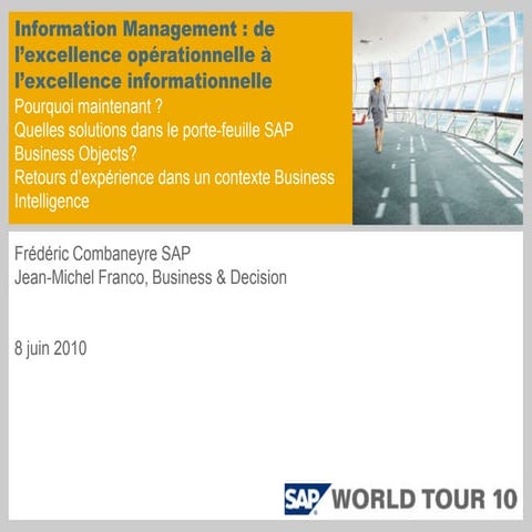 Information Management : de l’excellence opérationnelle à l’excellence inform...