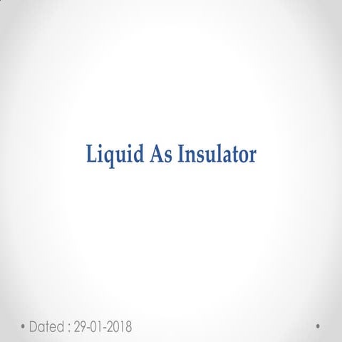 Chapter 02- Breakdown in liquid dielectrics