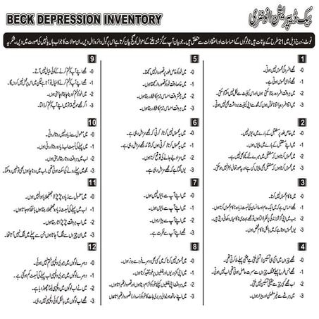 Beck Depression Inventory BDI urdu version .pdf