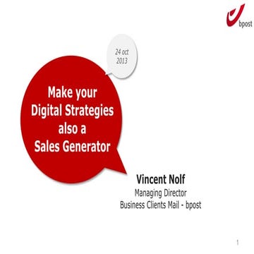 Make your digital strategies also a sales generator
