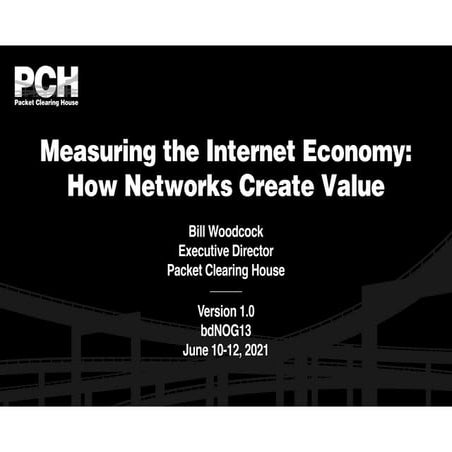 Measuring the Internet Economy: How Networks Create Value