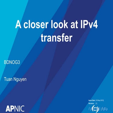 BdNOG 3: A closer look at IPv4 transfers