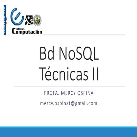 Bd no sql tecnicas2