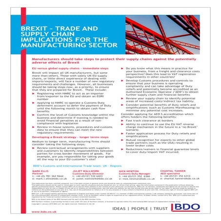 BDO brexit flyer