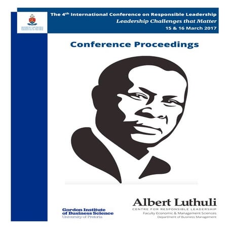 4th International Conference on Responsible Leadership - Proceedings