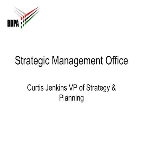 BDPA Strategic Management Office (2010)