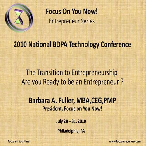 Bdpa 2010   Entrepreneur Workshop   Highlights