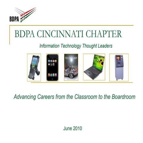 BDPA Cincinnati Chapter Overview (Jun 2010)